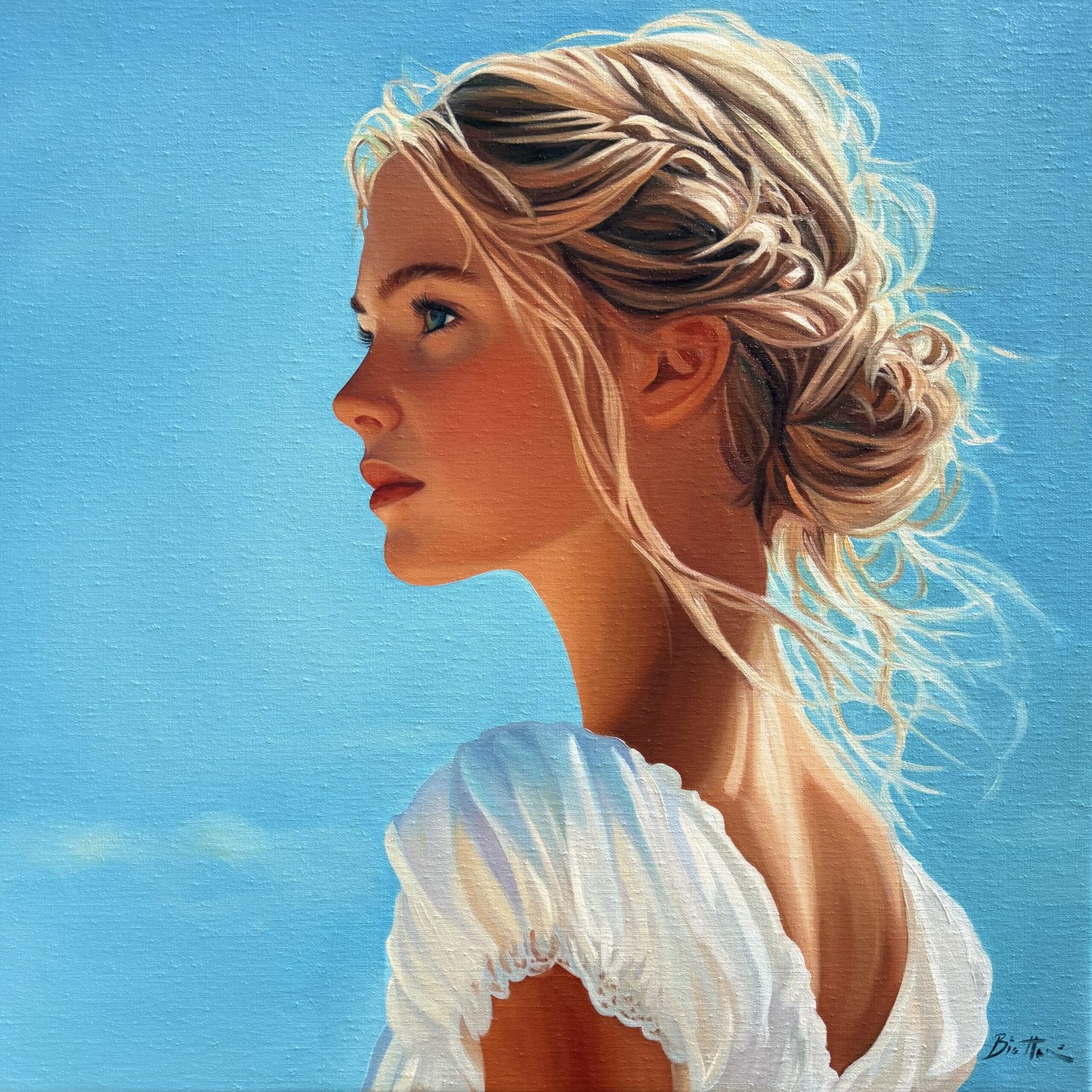 Le Printemps — Huile sur toile, 60 × 60 cm, 2026