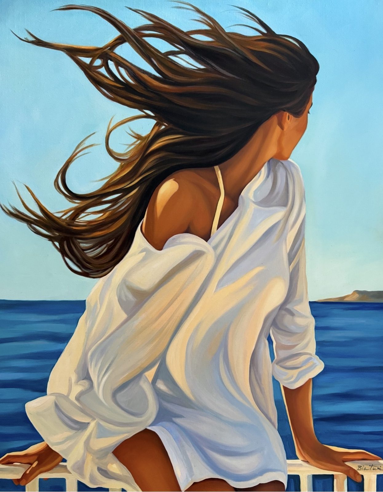 Les Secrets de Majorque — Huile sur toile, 92 × 73 cm